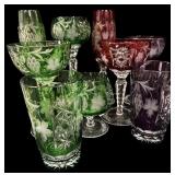 (9) Pc Cut To Clear Glassware