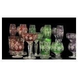 (18) pc (3) Sets of (6) Cut To Clear Glasses