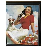 Framed Coca-Cola Advertisement