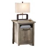 Modern Farmhouse Rustic Gray Accent Table