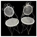 Pair Wrought Iron Chairs
