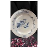 Rowï¿½s Salt Glazed Christmas Pottery Plate