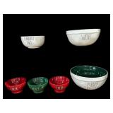 (6) RAE DUNN Christmas Bowls (See All
