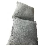 Pair Blue Throw Pillows