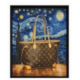 LV Neverfull Tribute II Framed Canvas Van Gogh LTD