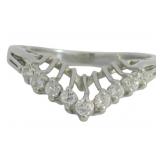 Platinum 1/4 ct Natural Diamond Ring