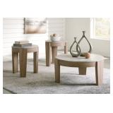 Guystone 3-Piece Round Coffee & End Table Set