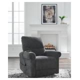 Aureta Charcoal PWR Lift Recliner W Heat & Massage