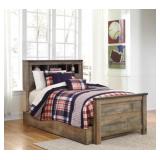Twin Trinell Rustic Storage Bed With Storage