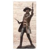 32" Bronze  of Wild West Legend Wyatt Earp