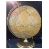 Crams Plastic-Lite 12 " Illuminated World Globe