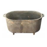 Cast Iron Footed Pot 4 " x 9 "
