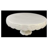 Milk Glass Pedestal Cake Stand
