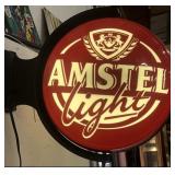 Vintage Amstel Light Double Sided Beer Sign
