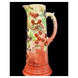 BELLEEK Cherry & Blackberry Tankard Pitcher