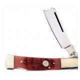 Frost Cutlery Razor Lockback Red Bone.  F17150RJB