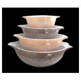 4 pc Pyrex Woodland Mixing Bowls