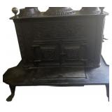 Antique Rock Furnace Cast Iron Parlor Stove