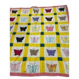 Handmade Butterfly Quilt