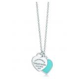 Tiffany & Co. Return To Blue Heart Necklace