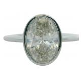 14kt Gold 2.00 ct Oval Cut VS Lab Diamond Ring