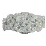 14kt Gold 3.86 ct Cushion Cut VS Lab Diamond Ring