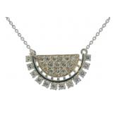 Brilliant 1.00 ct Diamond Designer Necklace