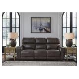 Crossplex PWR REC Leather Sofa with ADJ Headrest