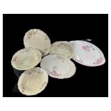 (6) Floral Design Serving Dishes