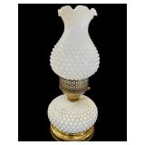 Hobnail Milkglass Lamp