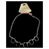 Monet Goldtone wï¿½ Black Stone Necklace Priced $26