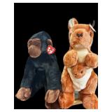 Ty Beanie Gorilla & Kangaroo