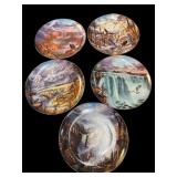 (5) Danbury Mint GOD BLESS AMERICA PLATES