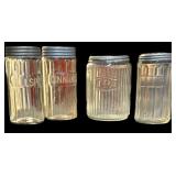 Vintage Tea & Spice Hoosier Style Ribbed