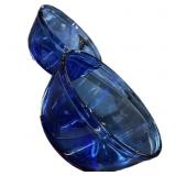 Pair Cobalt Blue Mixing Bowls