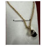 Black Onyx & Diamond Necklace