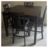 (5) PCS Ashley Bar Height Table And Four Chairs