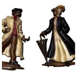 Vintage Metal Sexton Victorian Man & Woman Wall