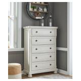 Robbinsdale 5-Drawer Antique White Chest
