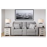 Biscoe PWR REC Love Seat W/ Console & ADJ Headrest