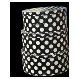 3 Stack of Polka Dot Hat Boxes