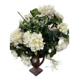 Beautiful Floral Arrangement in Metal Vase