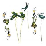 6 Metal Yard Stakes Frog Design