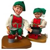 Pair of Santaï¿½s Animated Elves