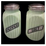 Jadeite Salt & Pepper