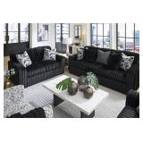 Luxuriously Soft Midnight Madness Sofa & Love Seat