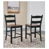 Valebeck Black Multi-Tone Counter Height Barstool