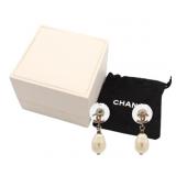 Chanel Pearl Earrings
