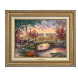 Autumn in New York Framed Canvs by Thomas Kinkade