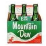 Mountain Dew 6 Pack Die Cut Sign